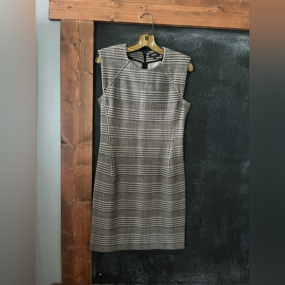 Theory Power Wool Dress Shift dress size 6 euc
